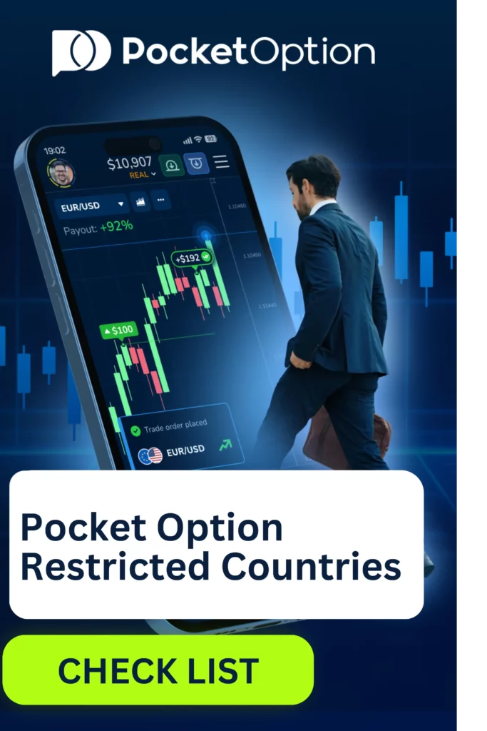 Pocket Option restricted countries list.
