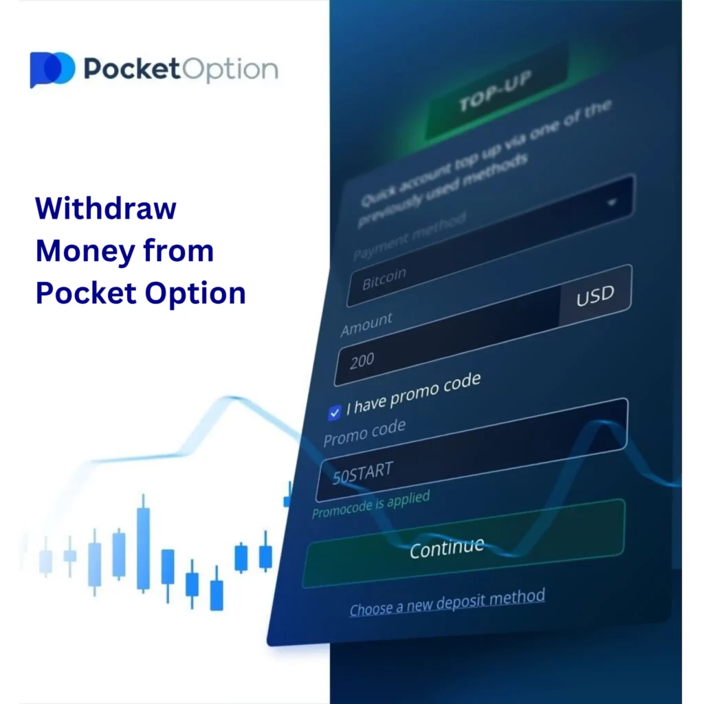 Withdraw money from Pocket Option.